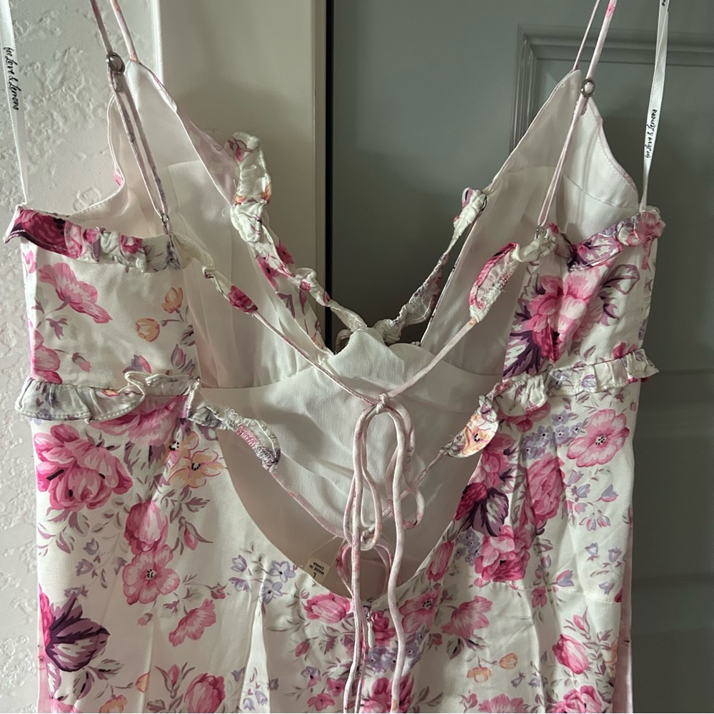 NWT For Love & Lemons Taylor Floral Midi Dress - Picture 10 of 11